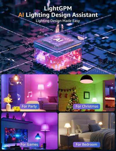Llambë inteligjente Lepro B1 AI Smart Bulb, E27, 806 lm, shumëngjyrëshe