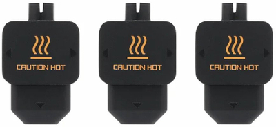 Mbështjellës silikoni për hotend Bambu Lab H2D, set 3 copa, gri