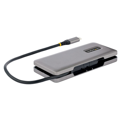 Qendër USB-C Startech 4 porte, 10Gbps, 100W PD, e hirtë