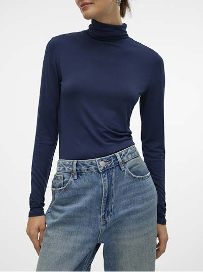 Rollkë për femra VERO MODA VMALBERTE Tight Fit, e kaltër