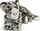 Lodër pelushi Animigos Teka Snow Leopard, leopard bore, e bardhë me njolla