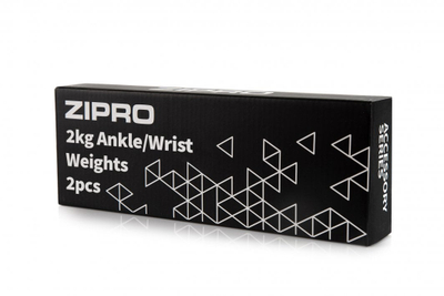 Pesha fitnesi për kyçe Zipro, 2x2 kg, të zeza