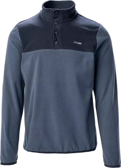 Bluzë fleece për burra Polar Elbrus Larco M 92800549489, me kopsa, material sintetik, blu e errët
