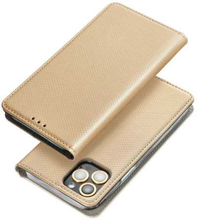 Футрола магнетна Smart Magnet Book за Samsung Galaxy A06, рамка TPU, со држач, црна