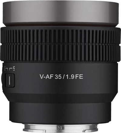 Objektiv Samyang V-AF 35mm T1.9 FE, auto fokus, i zi