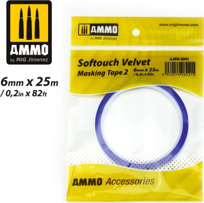 Shirit maskues Ammo Mig 8041 Softouch Velvet, 6mm, i verdhë