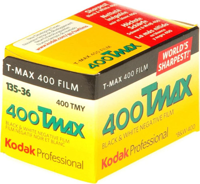 Film fotografik Kodak T-MAX 400 TMY135-36, 35mm, 36 poza, bardh e zi