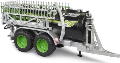 Lodër rimorkio Bruder Fliegl Barrel Trailer Jumbo Line Plus 02036, shkallë 1/16, për traktorë, e zezë