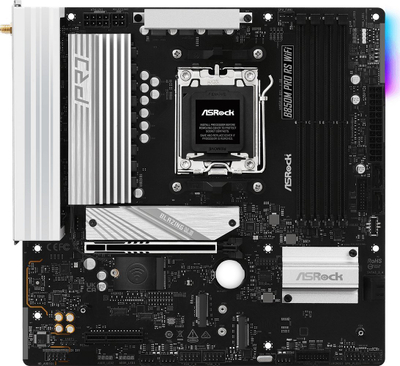 Pllakë amë Asrock B850M Pro RS WiFi, AMD B850, Socket AM5, Micro ATX