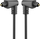 Kabllo optike audio Goobay Toslink, 1m, konektorë 2x 90°, e zezë