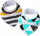 Shall bandanë për fëmijë Cotton Bib Striped Scarf, pambuk 100%, i papërshkueshëm nga uji, me vija