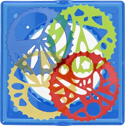Set vizatimi MEGA CREATIVE Spirograph Mix, shabllone gjeometrike, për fëmijë