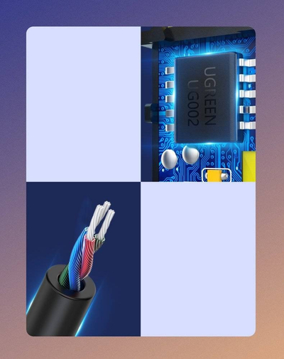 Adapter Bluetooth për makinë Ugreen 70601B, Bluetooth 5.0, mikrofon i integruar, gri