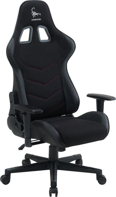 Karrige gaming Gembird Scorpion 06X, material tekstili, e zezë