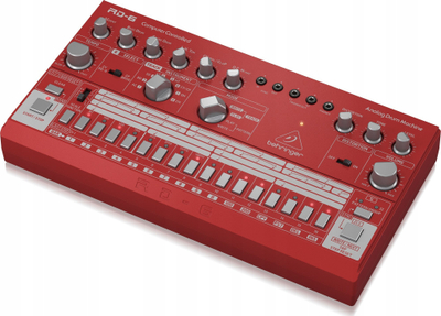 Машина за ритам Behringer RD-6 Rhythm Designer, аналогна, со дисторзија, црвена