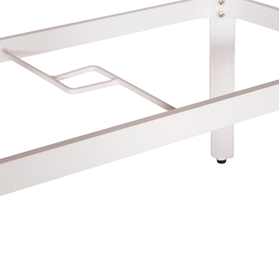 Tavolinë ngrënieje Telamo prej alumini 160x90x73,5Hcm (HM6288.02), bardhë