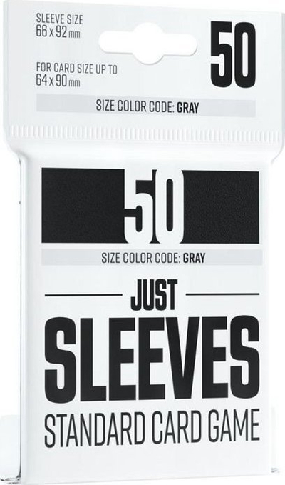 Mbështjellëse letra loje Just Sleeves Standard, 50 copë, e zezë