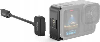 Komplet derë magnetike dhe kabllo karikimi GoPro Contacto, USB C, i zi