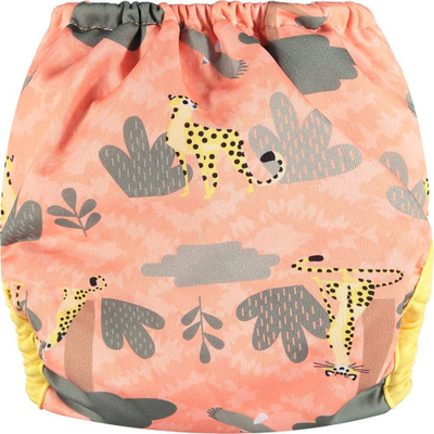 Pelena e ripërdorshme Close Pop-in AIO Cheetah, 4.5-16 kg, me kopsa, shumëngjyrëshe