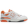 Патики New Balance 550 Leather, кожа, гумен ѓон, бели со портокалова