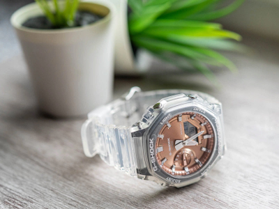 Orë digjitale Casio G SHOCK GA-2100BM, për meshkuj, portokalli