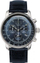 Orë dore Zeppelin 7680-3 100 Years, kronograf, 42mm, rrip lëkure blu