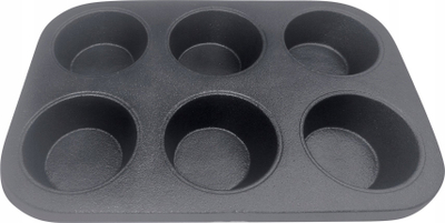 Tavë pjekjeje Kamille KH 1199, për muffin dhe cupcakes, prej gize, gri