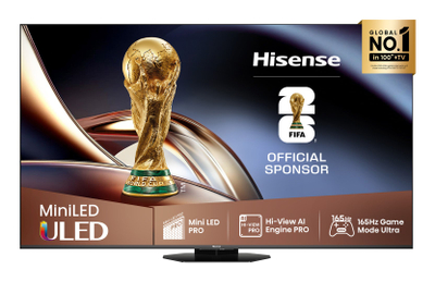 Телевизор Hisense 55U8Q, 55\", QD Мини LED, 4K Ултра HD, црн
