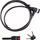 Kyç biçiklete Black+Decker, kabëll çeliku 10x1800mm, me mbajtëse, i zi
