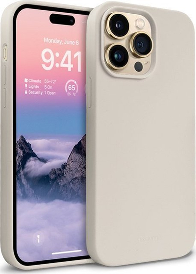 Mbulesë telefoni Crong Color Cover për iPhone 14 Pro Max, silikon, stone beige