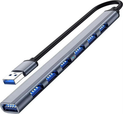 HUB USB AK340A, 7 porta, USB 3.0, grafit