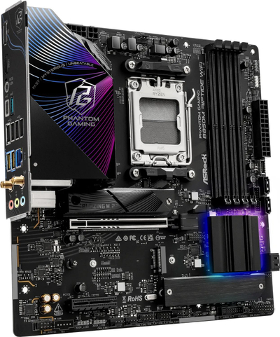 Pllakë amë Asrock Phantom Gaming B850M Riptide WiFi, AMD B850, DDR5, Micro ATX