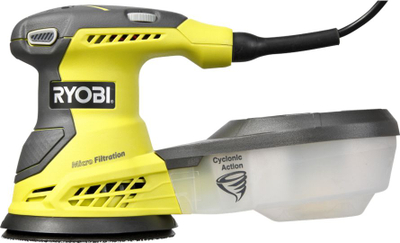 Llëmues orbital Ryobi ROS300A, 300W, 125mm, jeshil