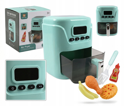 Сет играчки фритеза на воздух Toys Air Fryer, со додатоци, пластика, нане