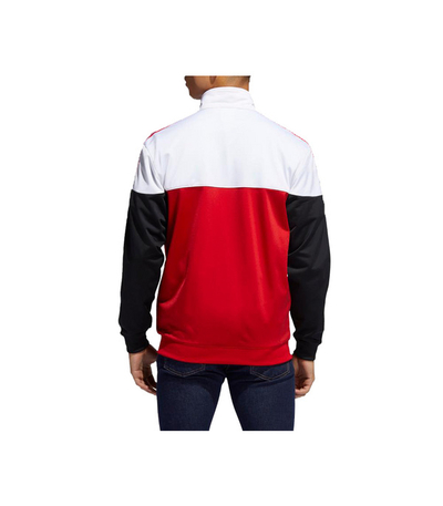 Trenerka të sipërme për meshkuj Adidas, e bardhë/e kuqe/e zezë