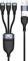 Kabllo USB Conceptronic 3 më 1, USB C A 3.0, 100 W, 1.5 m
