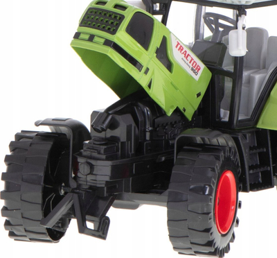 Lodër traktor ferme Zhong Sheng 950 me rimorkio, plastik, jeshil