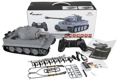 Tank me telekomandë Amewi Tiger I MP, 1:24, IR Battle, gati për lojë (RTR)