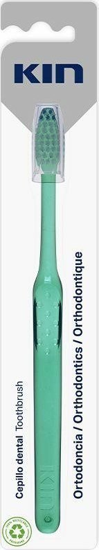 Четка за заби Kin Orthodontics, за ортодонтски апарати, меки влакна, разнобојна