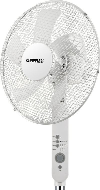Ventilator në këmbë G3 Ferrari G50046 Libeccio Remote, 45W, 5 fletë, i bardhë