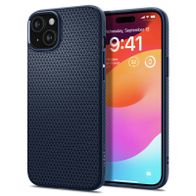Mbrojtëse për celular iPhone 15 Spigen Liquid Air, e kaltër e errët