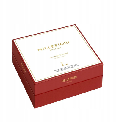 Сет подарочен ароматизер Millefiori Milano Shining Ginger, дифузер 100 ml, ароматизер за автомобил, зелена