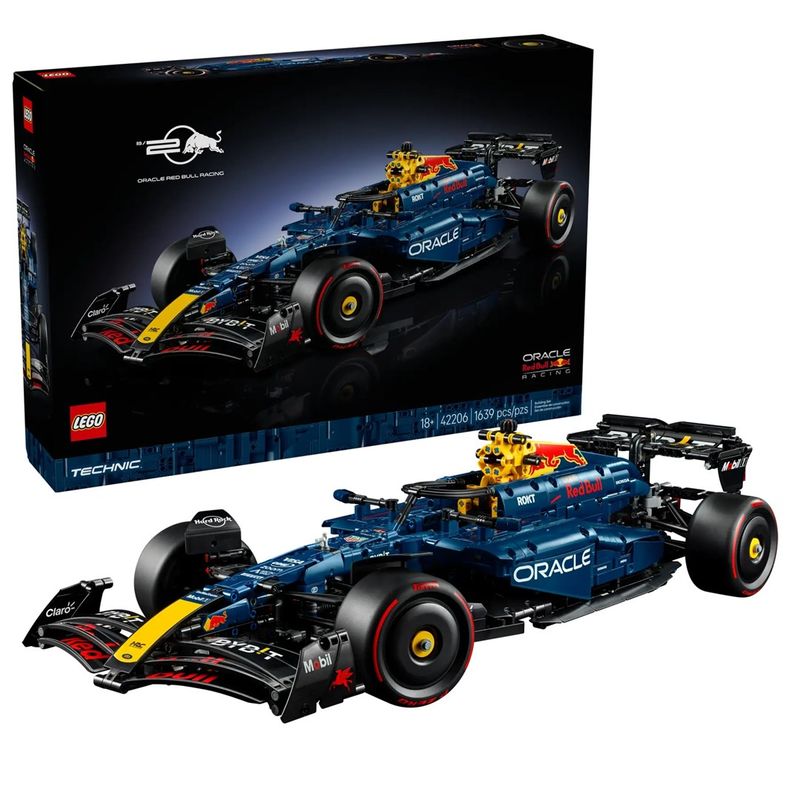 Set ndërtimi LEGO Technic Oracle Red Bull Racing RB20, model F1 1:8, 42206, shumëngjyrësh