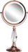 Pasqyrë grimi Maury LED, tavoline rrotulluese, rose gold