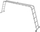 Shkallë Haushalt Ladder Court 405B, 4 x 5, metalike