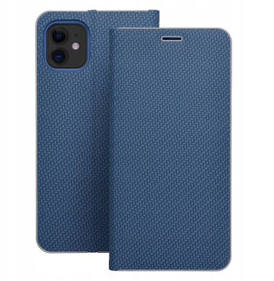 Mbulesë telefoni NoName OEM LUNA Book Carbon për iPhone 17, tip libri, blu