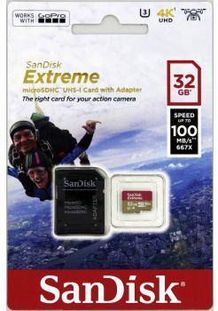 Karta SanDisk Extreme MicroSDHC 32 GB Klasa 10 UHS-I / U3 A1 V30 (001734170000)