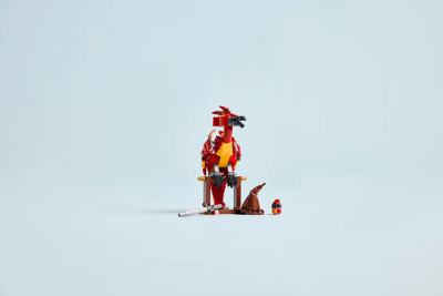 Figurë koleksionuese Harry Potter Fawkes, feniksi i Dumbledore, shumëngjyrëshe