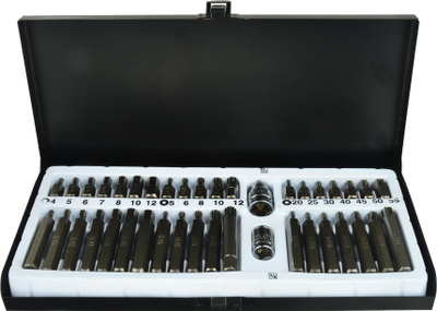Сет битови Torx GEKO, 40 парчиња, челик CrV