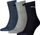Çorape Puma Short Crew 3 Pack 906110 58, unisex, set me 3 palë, blu e errët, gri edhe të zeza